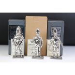 Robert Harrop Fine Pewter Collector's Pieces - Three boxed Limited Edition ' Thunderbirds '