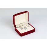 Sterling silver flower pendant and earring set