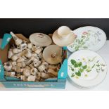 Collection of Crested Souvenir Ceramics together with Eight Portmeirion ' Welsh Wild Flowers '