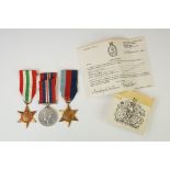 A British full size World War Two medal trio to include the 1939-45 British war medal, the 1939-45