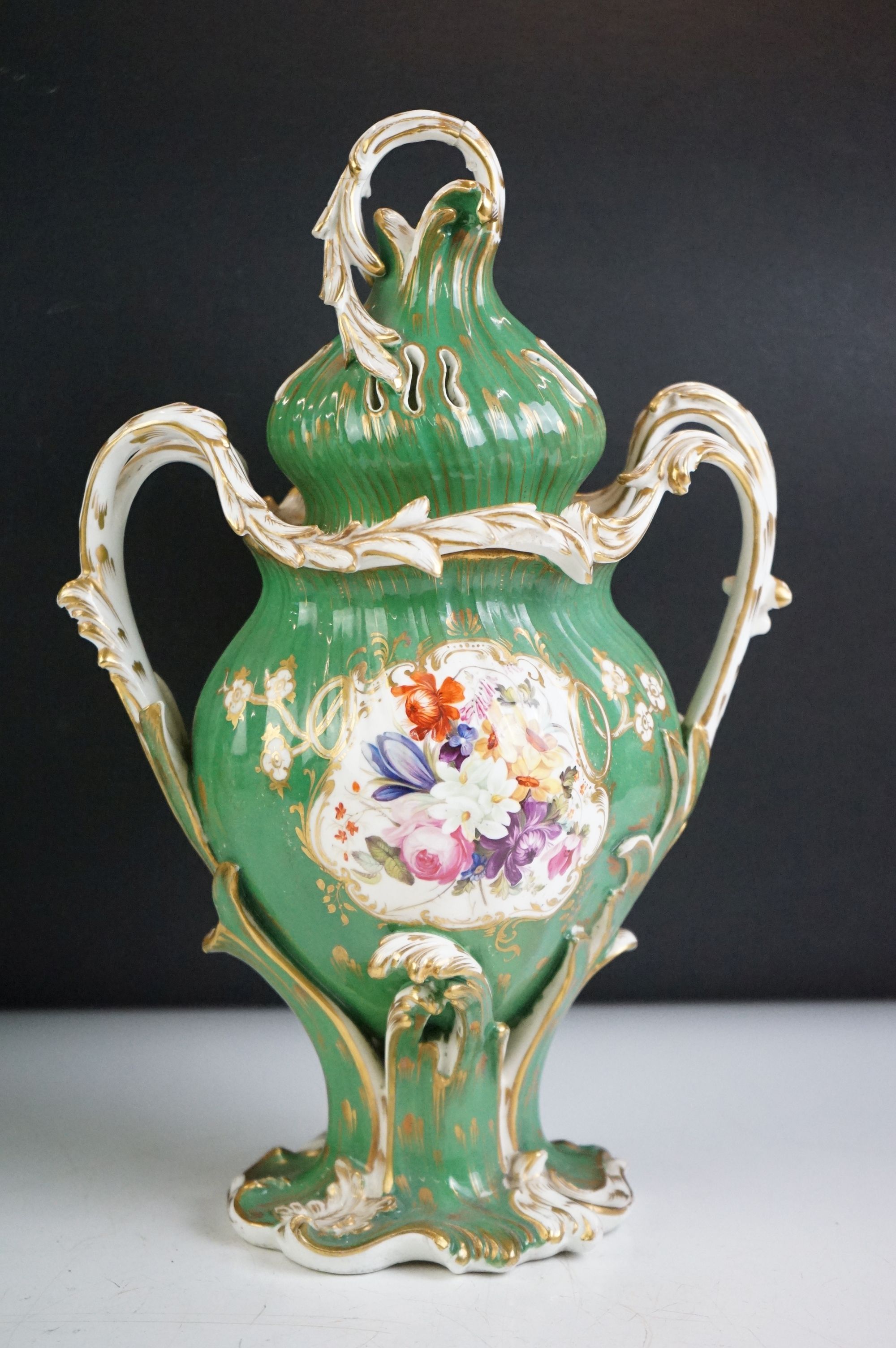 Samson of Paris Tankard, 14cm high together with a Minton Jardiniere, 19th century Urn & Lid hand - Image 15 of 16