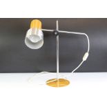 After Peter Nelson (1928-2009) Mid century Retro Italian ' Prova ' Mustard and Stainless Steel