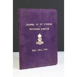 Bound booklet for The Order Of Service For The Burial Of His Majesty King Edward VII at Chapel Of St