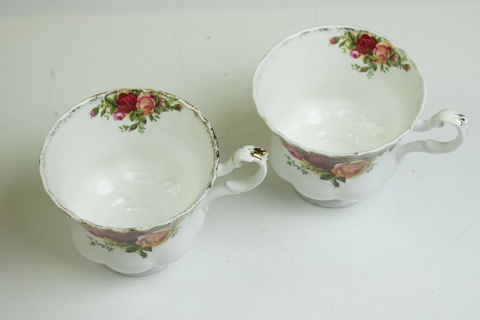 Royal Albert ' Old Country Roses ' Tea ware including six tea cups, six saucers, five tea plates, - Image 8 of 10