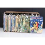Collection of approx. 44 Rupert The Bear Annuals, 1950 - 1979, with duplication