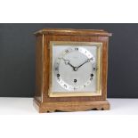 A mid 20th century J.W. Benson of London mantle clock.