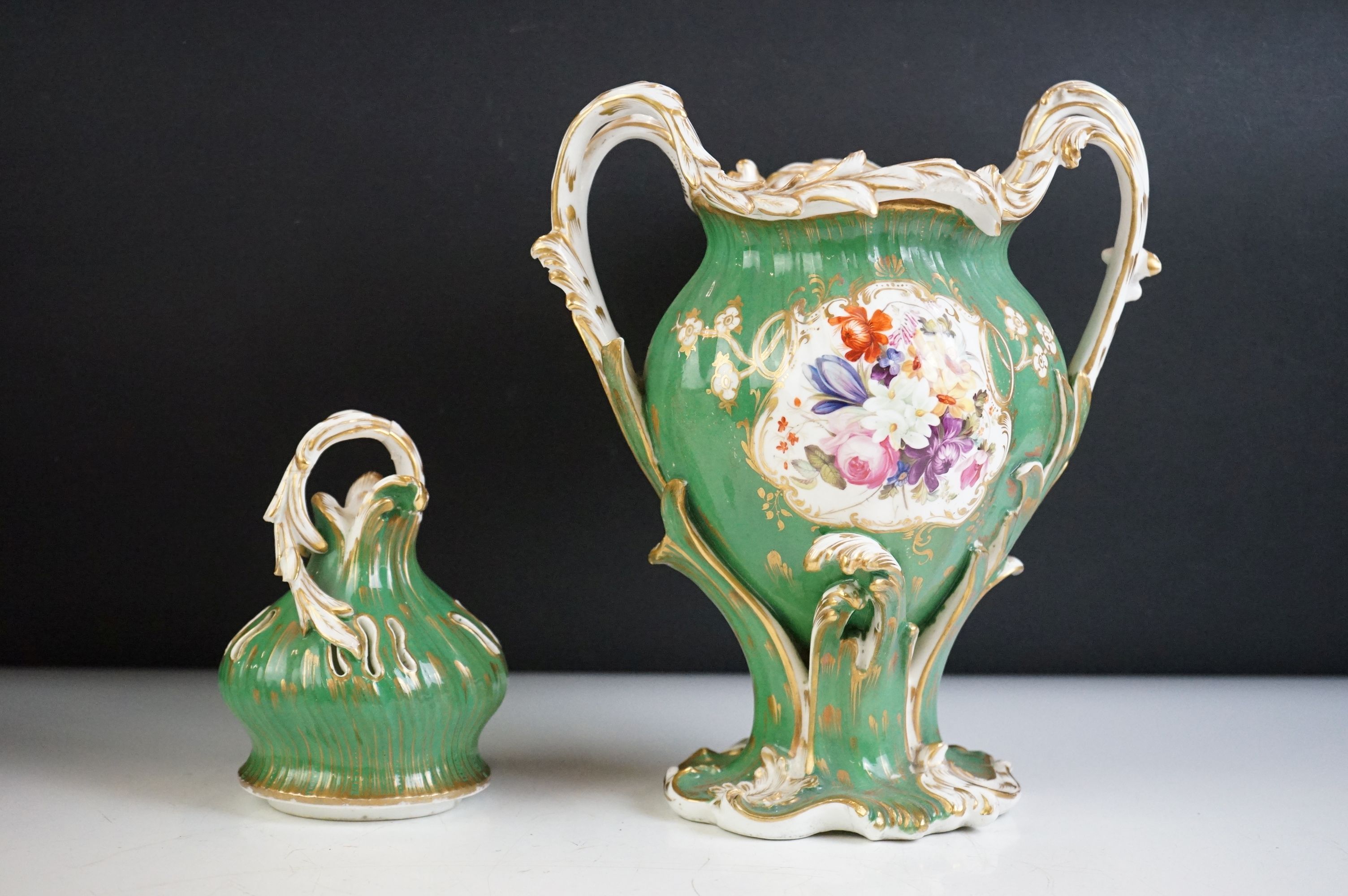 Samson of Paris Tankard, 14cm high together with a Minton Jardiniere, 19th century Urn & Lid hand - Image 16 of 16