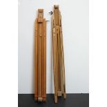 Mabef Beech wood Folding Artist's Easel together with another Folding Artist's Easel