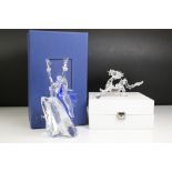 Two Boxed Swarovski Annual Figures including Magic of Dance Figure ' Isadora ' 2002 together with