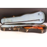Half size Violin with label to interior ' Antonius Stradivarius Cremonensis Facibat Anno 1721,