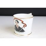 Mid 19th Century Staffordshire Florence Nightingale Mug ' Miss Nightingale, A Soldier Doth