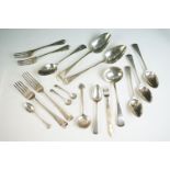 A small collection of fully hallmarked sterling silver cutlery to include forks, knives and spoons.