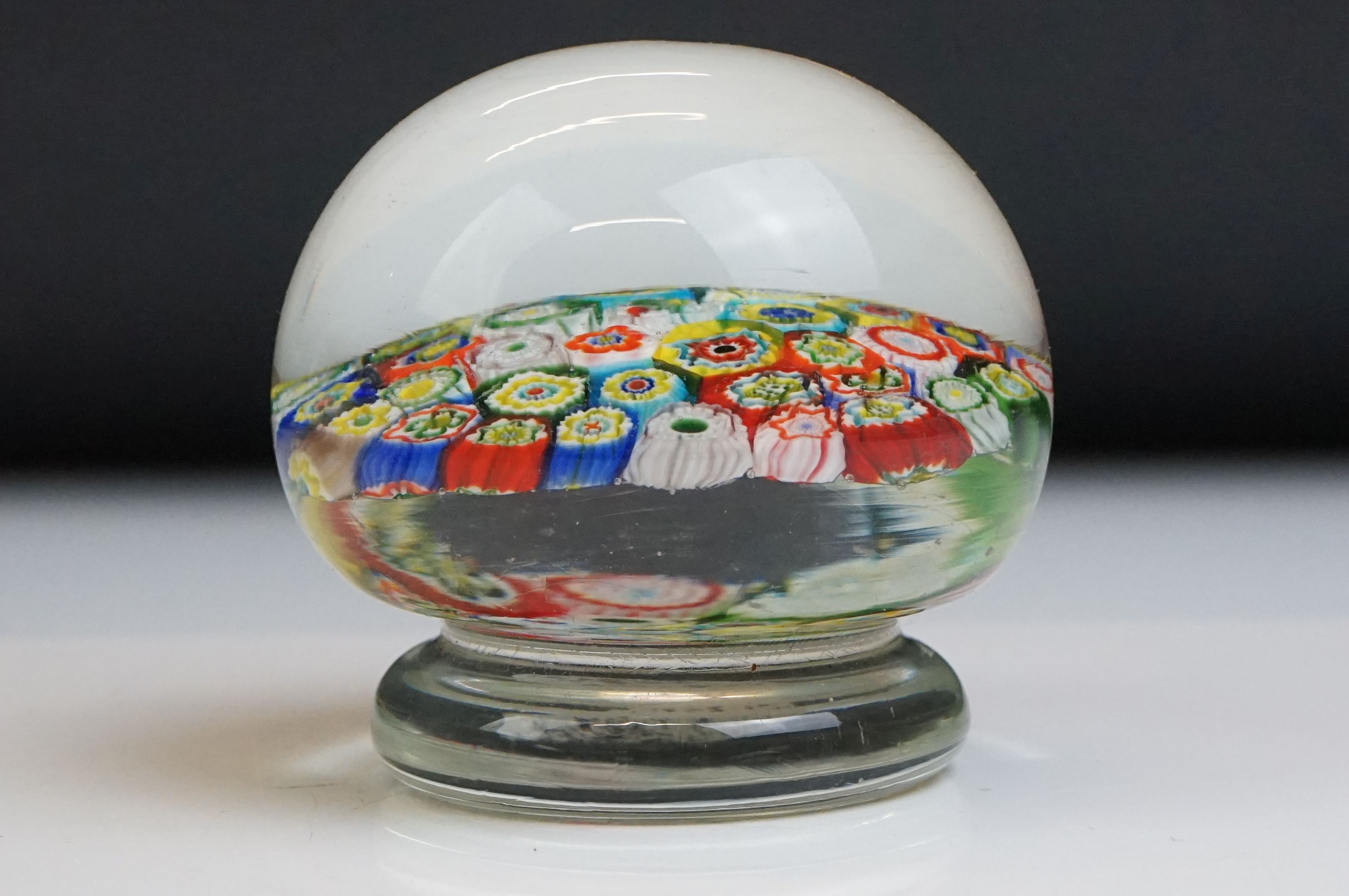 Mixed lot including Four Millefiori Glass Paperweights, Faience Double Inkstand / Standish, - Image 13 of 20