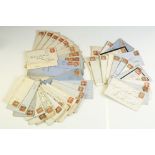 A large collection of Victorian hand written letter envelopes dating from the late 19th century