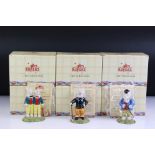 Six boxed Royal Doulton Rupert figurines with CoA, to include RB 10 Bingo's Huge Firework, RB 6