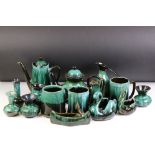 Blue Mountain Ceramics including Teapot, Coffee Pot, 3 Jugs, 3 Mugs, 4 Vases and 3 Planters