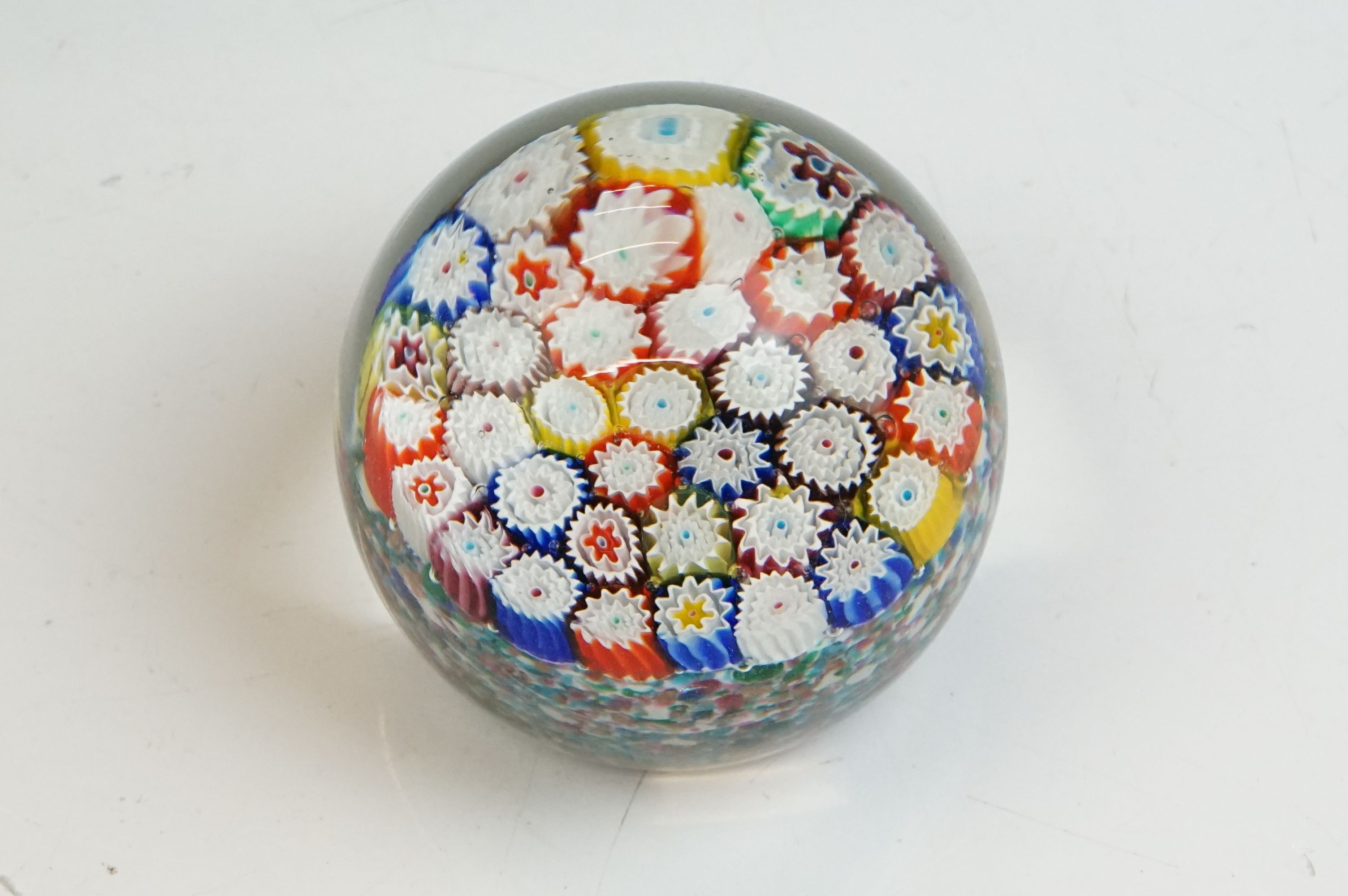 Mixed lot including Four Millefiori Glass Paperweights, Faience Double Inkstand / Standish, - Image 9 of 20