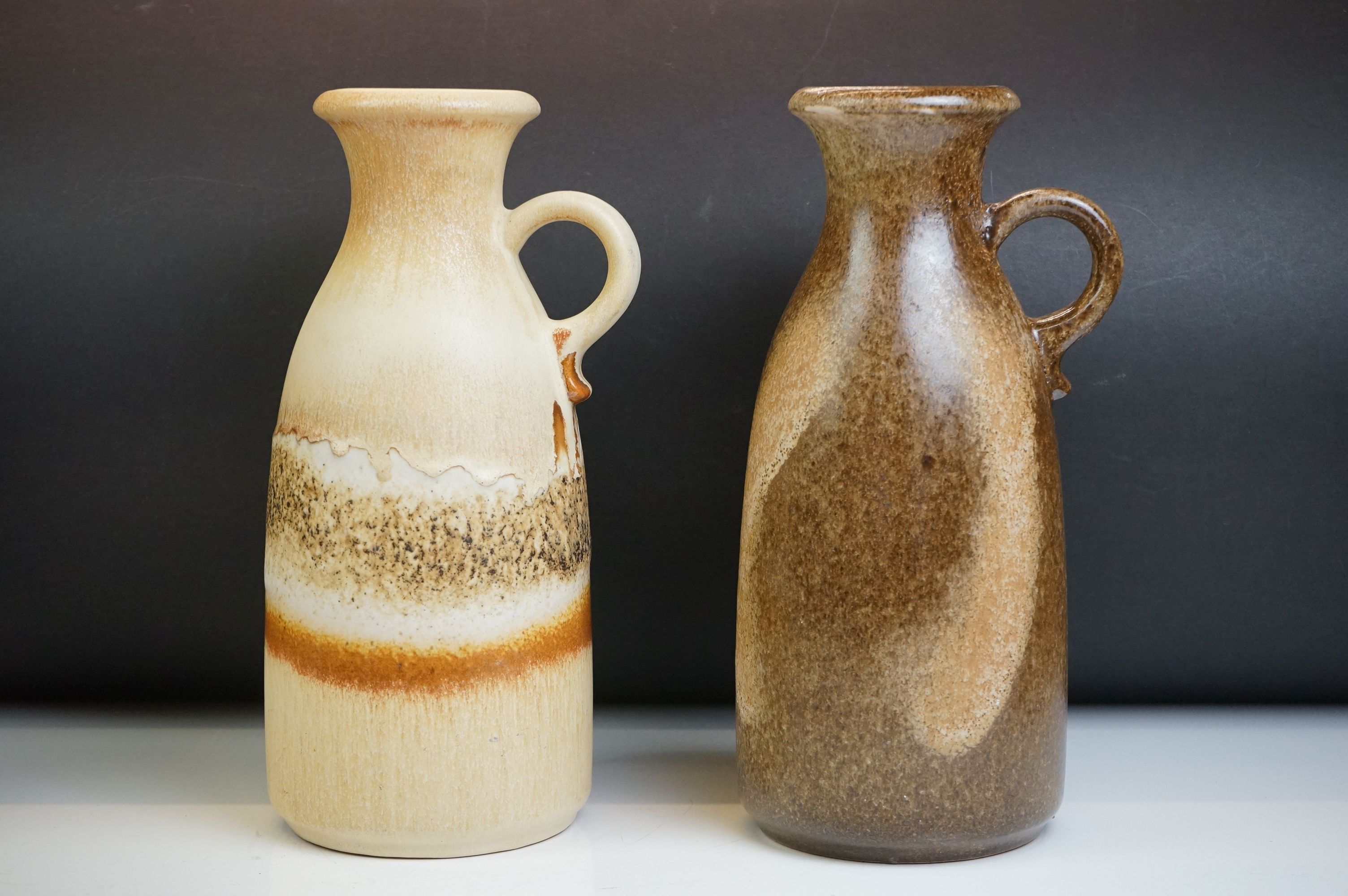 Collection of West German Fat Lava Vases / Jugs, tallest 26cm together with Four other West German - Image 2 of 11