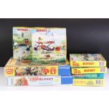 Eight Rupert The Bear related jigsaw puzzles, unchecked for completeness
