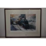 Terence Cuneo, Signed Limited Edition Print titled ' Sir Nigel Gresley ' no. 1/100, image measures