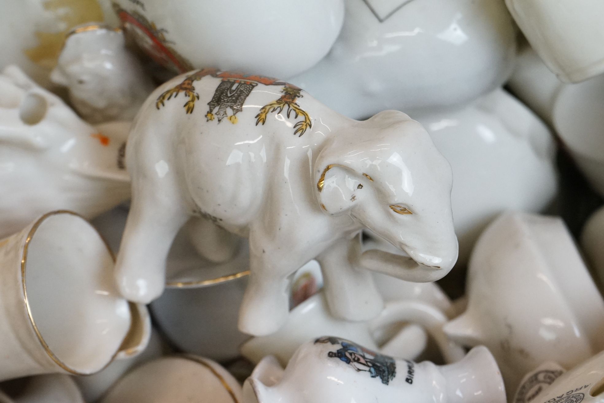 Collection of Crested Souvenir Ceramics together with Eight Portmeirion ' Welsh Wild Flowers ' - Image 3 of 8