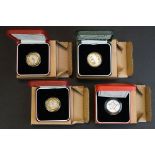 A collection of four Royal Mint United Kingdom silver proof £2 coins to include 2006 Brunel, 1996