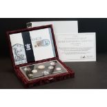 A Royal Mint 1996 United Kingdom silver anniversary collection coin set, contains a complete 1996