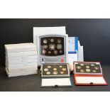 A collection of Royal Mint United Kingdom Brilliant Uncirculated coin year sets to include 1997,
