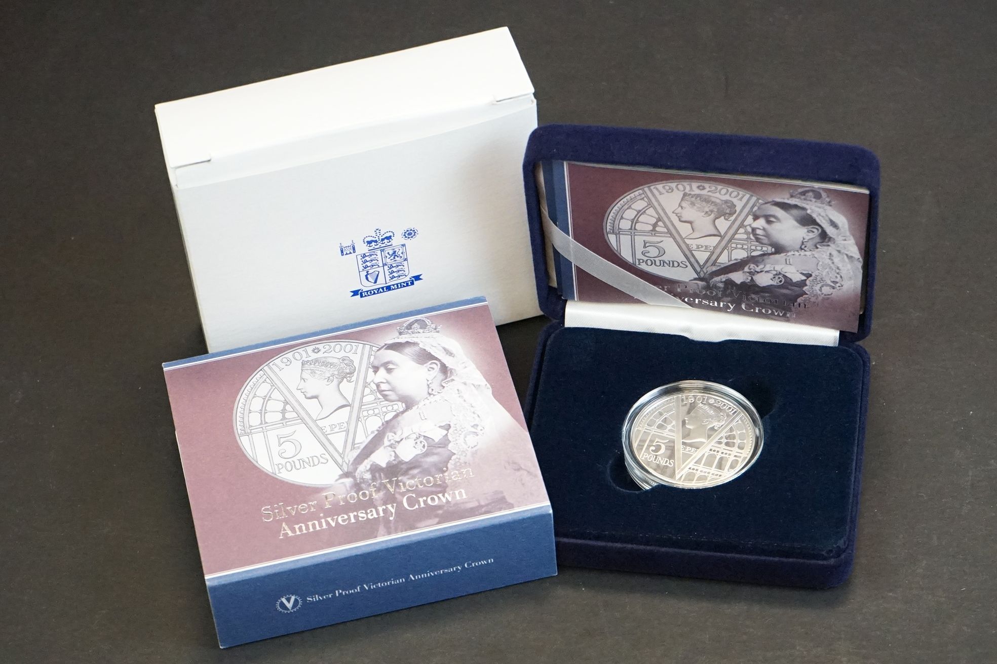 A collection of three Royal Mint United Kingdom silver proof crown coins to include the 2000 - Image 6 of 13