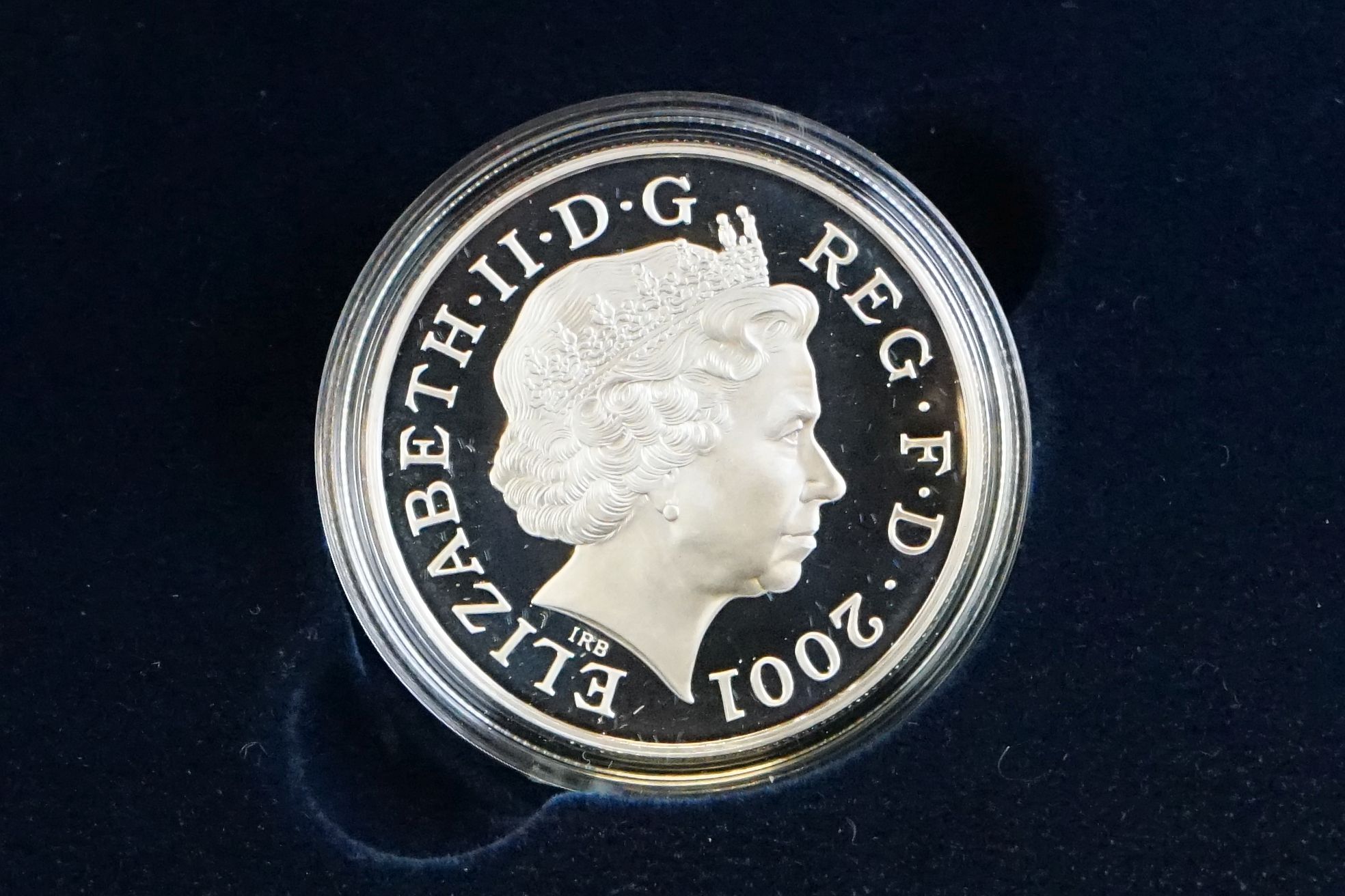 A collection of three Royal Mint United Kingdom silver proof crown coins to include the 2000 - Image 8 of 13