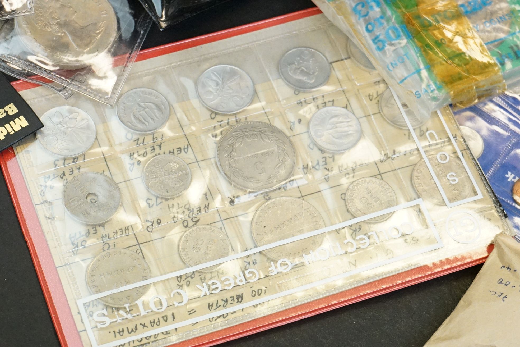 A large collection of mainly British pre decimal silver coins together with foreign coins, - Image 2 of 8