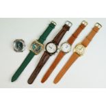 A collection of four Bulova gents wristwatches to include quartz and automatic examples together