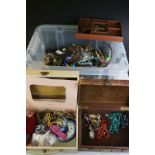 A large collection of mainly contemporary costume jewellery.
