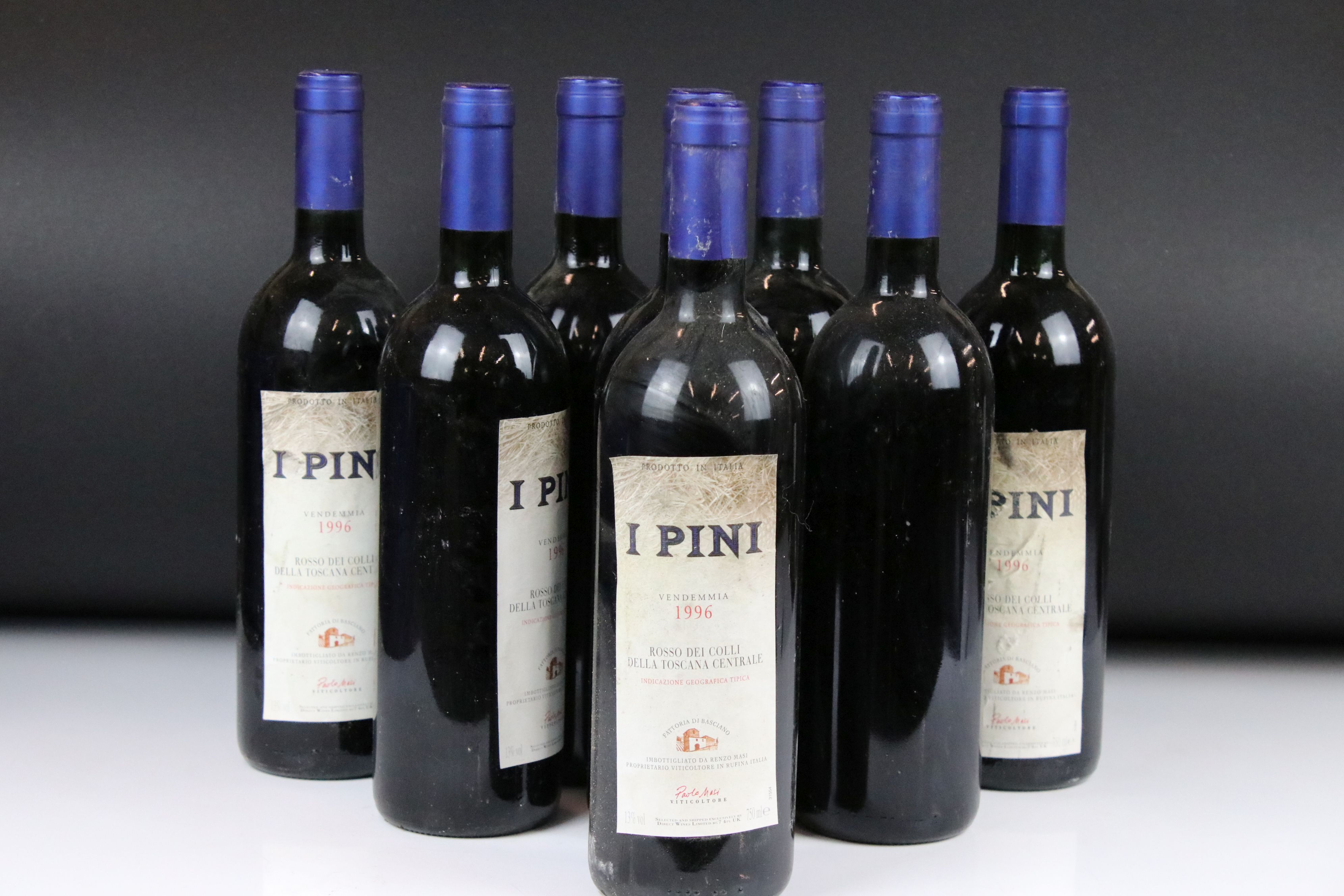 Wine - 1996 I Pini Vendemmia x 8 & four other Italian reds (12 bottles)