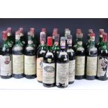 Wine - 1971 Rubesco x 5, 1973 Rosso Morino x 11, 1971 Brunello di Montalcino x 4 & twelve other