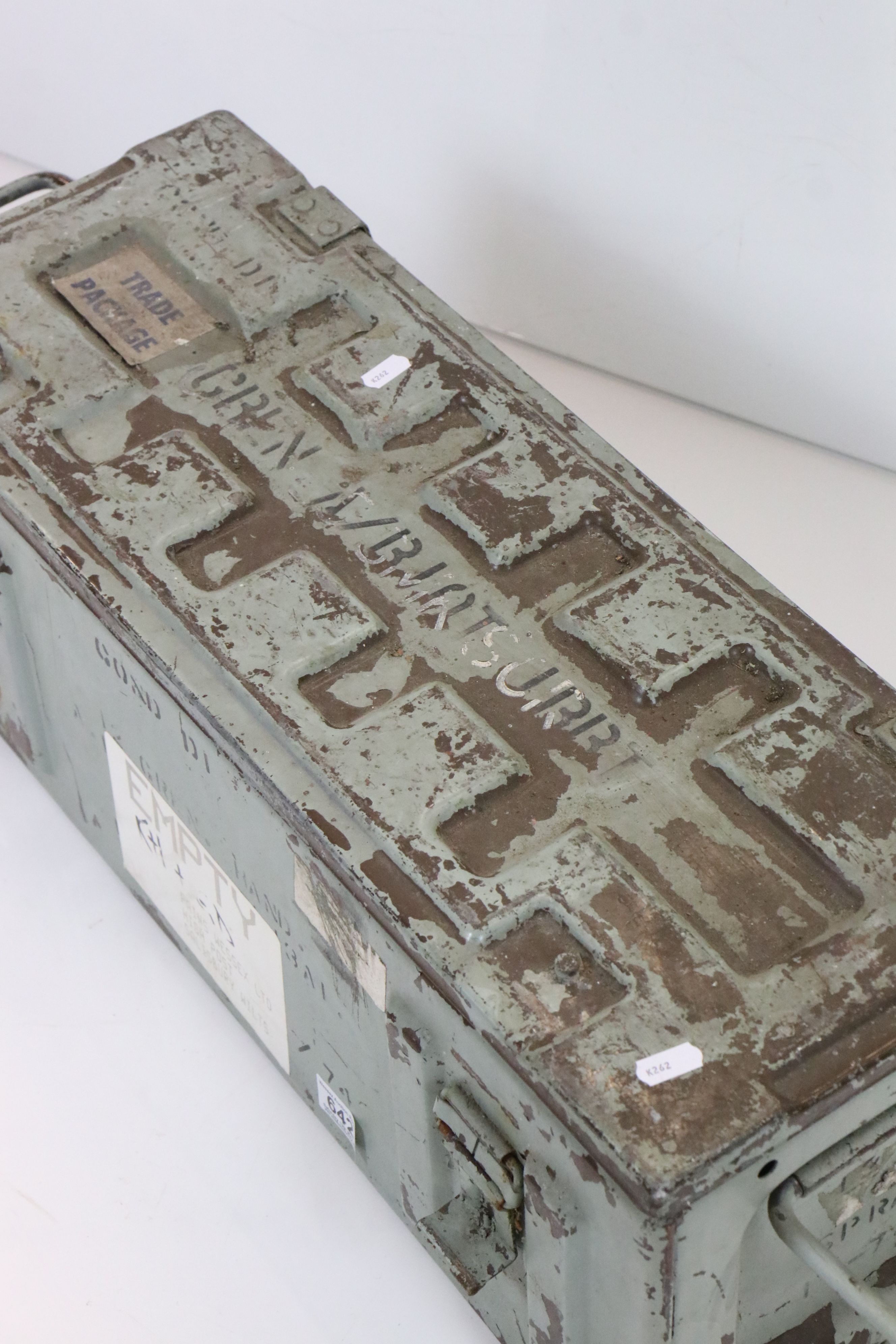 Metal Ammunition's Box, 65cm long x 23cm high - Image 2 of 3