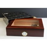 A contemporary Angelo Cigar Humidor within original box.