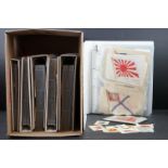 Cigarette cards - Collection of several hundred silks in six modern binders, all flags, to include