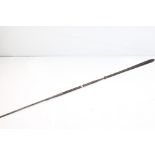 19th / Early 20th century Tribal Hunting or Throwing Spear, possibly Maasai, the double edge steel