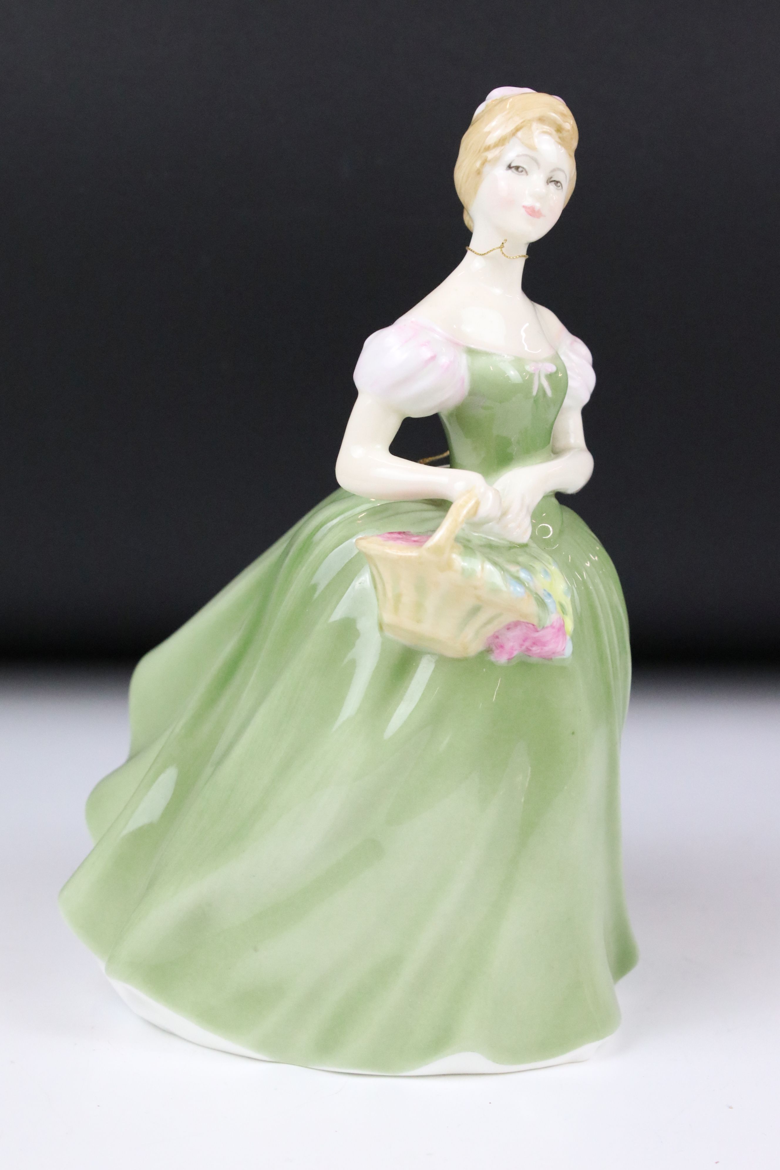 Nine Royal Doulton figures to include: HN3266 'Diana', signed 'Michael Doulton 19 July 1990', HN2229 - Image 5 of 29