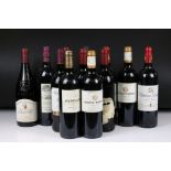 Wine - 2005 Chateau Duthil x 2, 2005 Chateau Rahoul x 2, 2001 Les Angelots & seven others (12