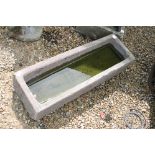 Granite stone trough, 100cm long x 32cm high