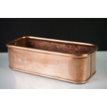 Copper Rectangular Planter, 23cm long