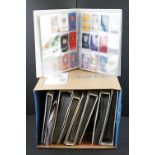 Cigarette / Trade cards - Collection of several hundred silks in eight modern binders and loose,