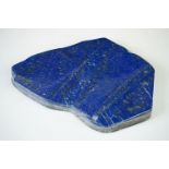 A large polished Lapis lazuli stone.