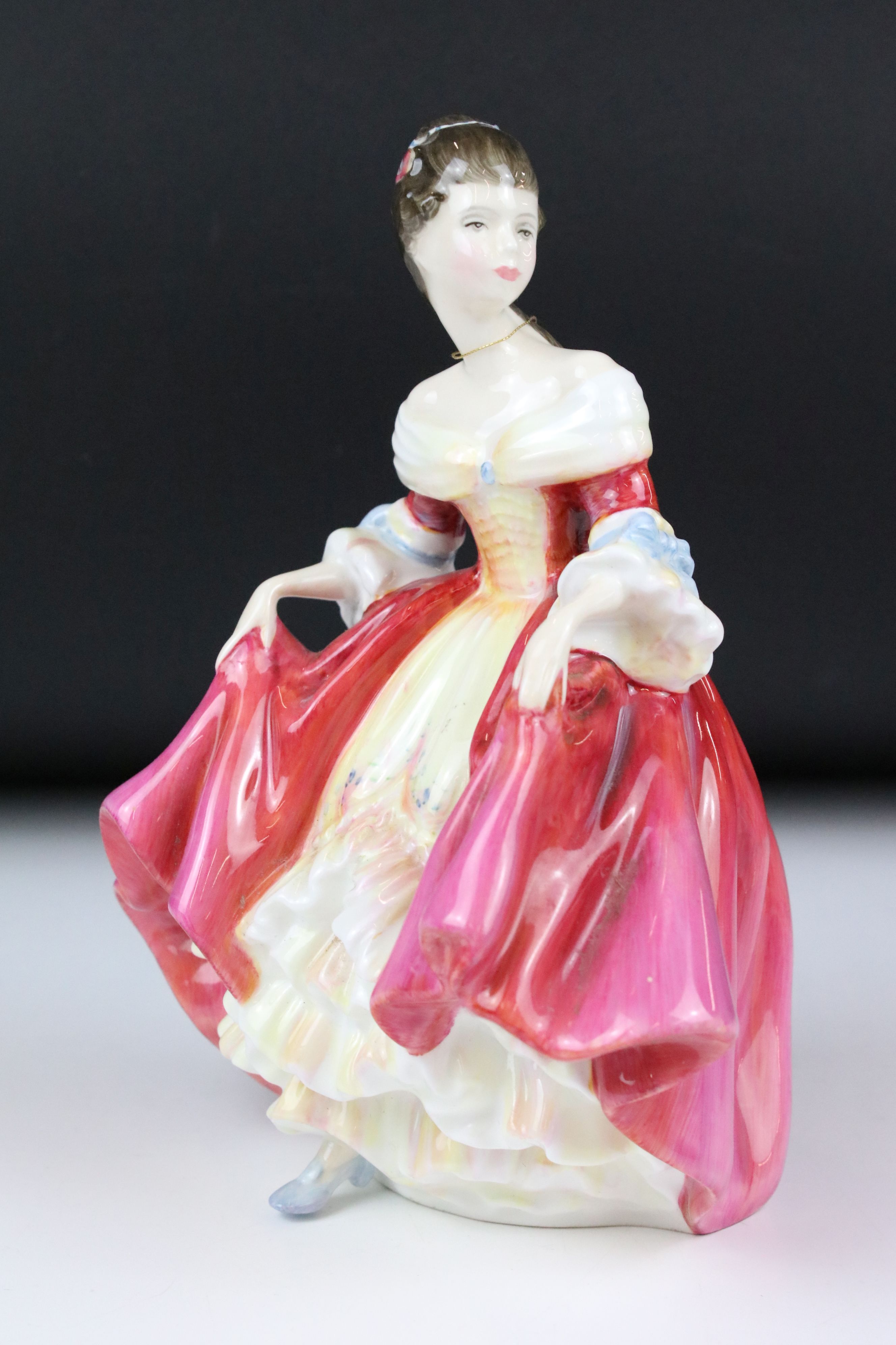Nine Royal Doulton figures to include: HN3266 'Diana', signed 'Michael Doulton 19 July 1990', HN2229 - Image 14 of 29