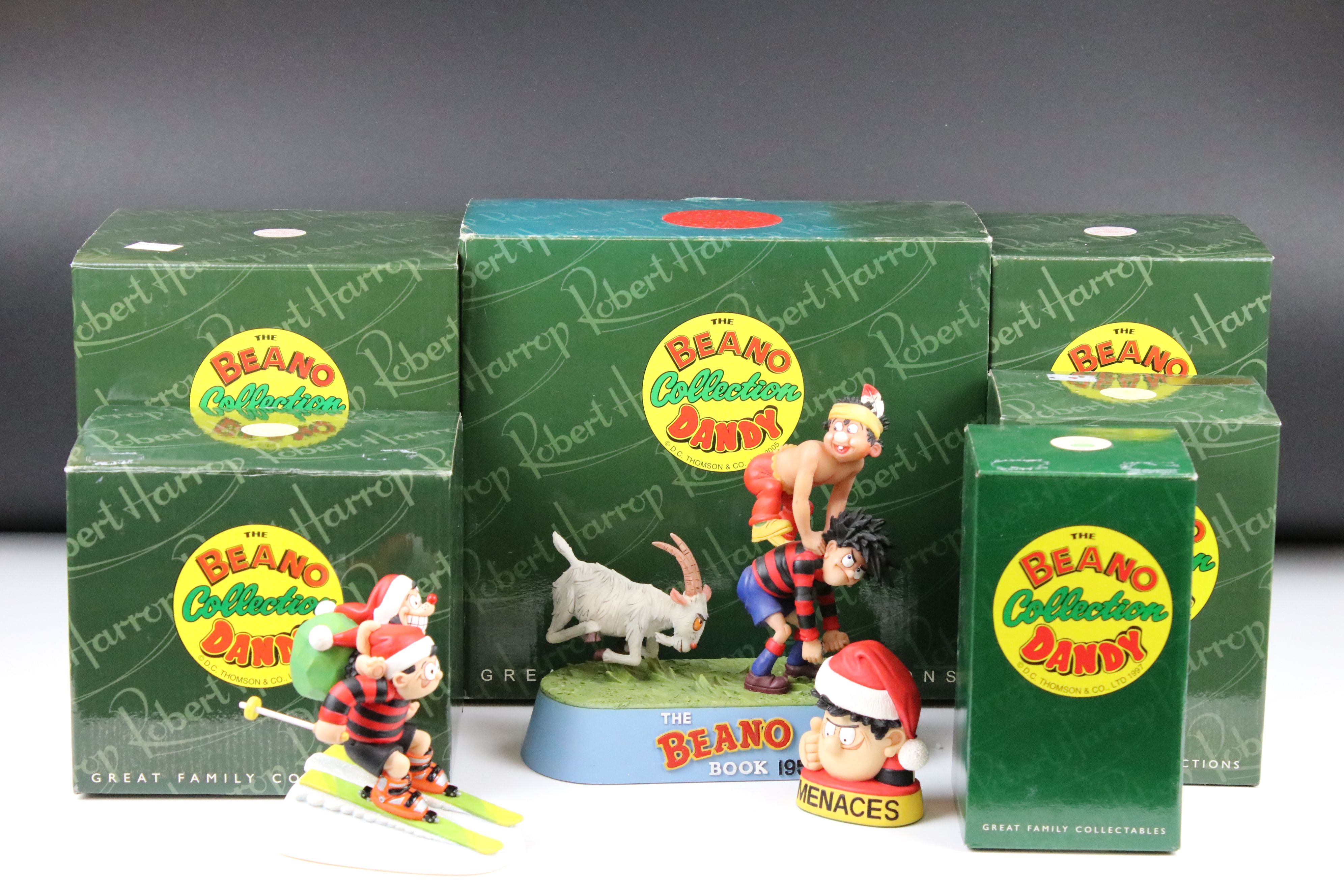 A collection of Robert Harrop Beano Dandy Collection figures, comprising: BDFC02 'The Dandy Book