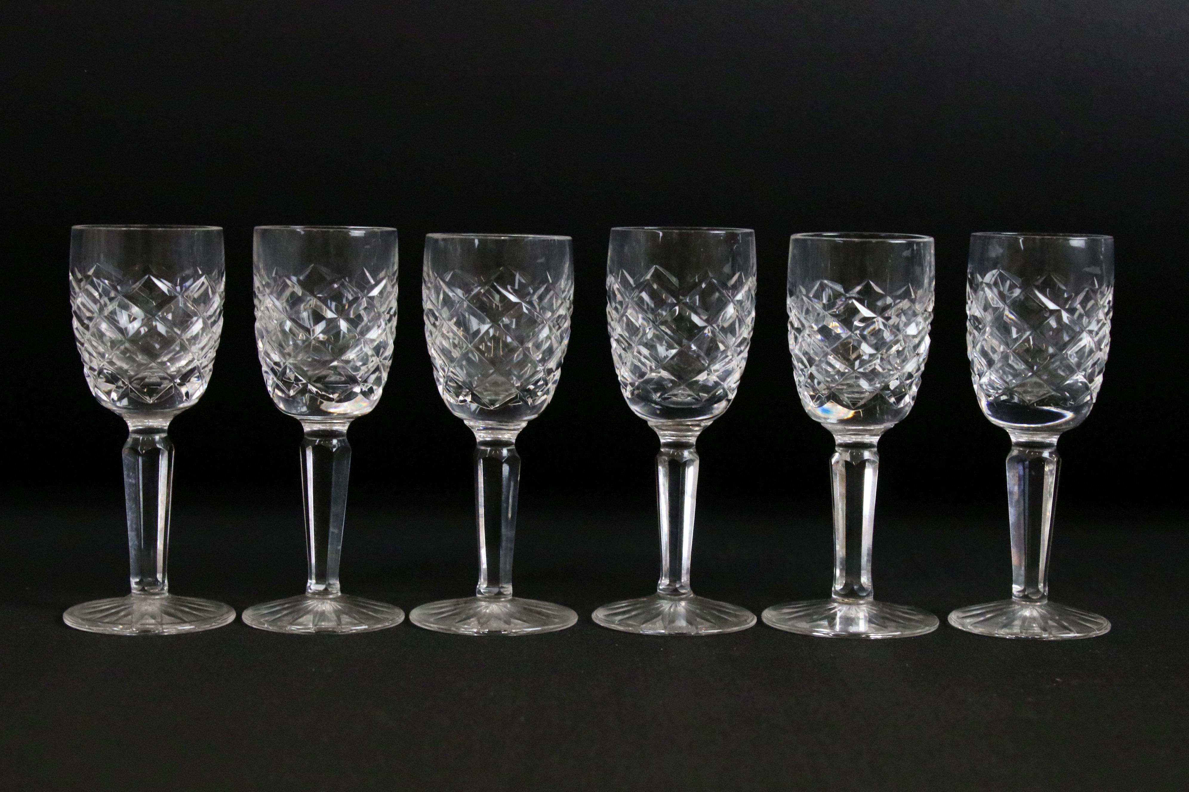 Set of Six Waterford Crystal Liqueur Glasses together with Two Trays of Mixed Glass ware including - Image 11 of 13