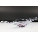 Art glass splash bowl, length 66.5cm
