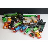 Collection of Ertl Thomas & Friends diecast trains, carriages etc